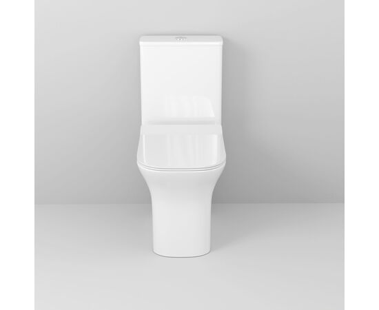 Унитаз напольный Grossman Classic GR-4464S 640х340х790 безободковый белый с тонкой крышкой микролифт_, изображение 5