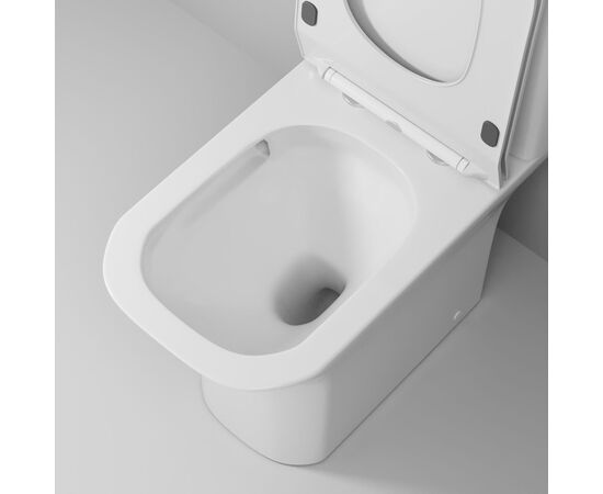 Унитаз напольный Grossman Classic GR-4464S 640х340х790 безободковый белый с тонкой крышкой микролифт_, изображение 7