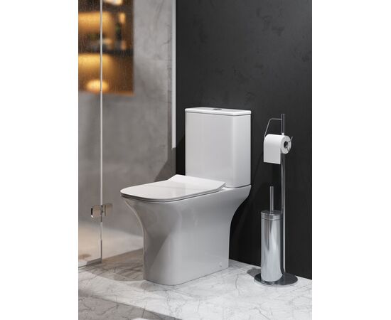 Унитаз напольный Grossman Classic GR-4464S 640х340х790 безободковый белый с тонкой крышкой микролифт_, изображение 8