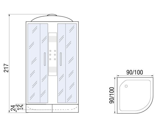 Душевая кабина River Temza 90/24 TH_, изображение 14
