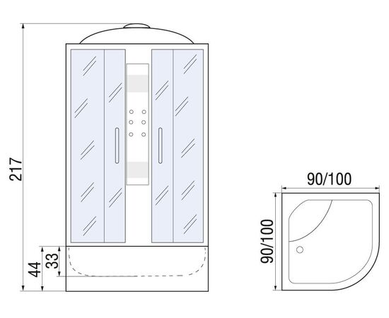 Душевая кабина River Temza 100/44 MT_, изображение 14