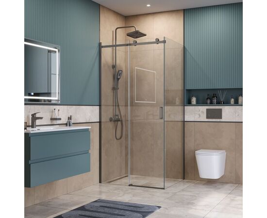 Душевой уголок BelBagno SOFT_CLOSE-2-AH-1-100/80-C-GM_, изображение 4