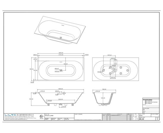 Ванна Timo solid ANNELI1800 1800х900х500_, изображение 4