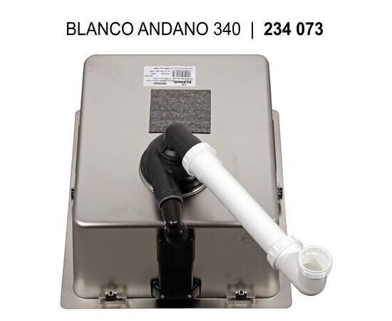 Кухонная мойка Blanco ANDANO 340-U InFino нержавеющая сталь зеркальная полировка 522955_, изображение 3