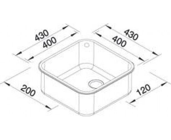 Кухонная мойка Blanco Supra 400-U 518201 нержавеющая сталь_, изображение 6