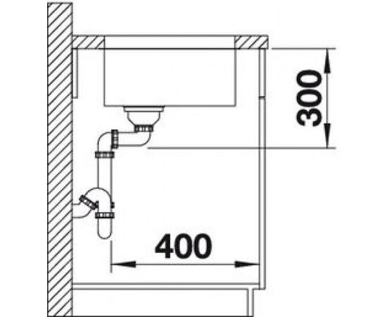 Кухонная мойка Blanco Supra 400-U 518201 нержавеющая сталь_, изображение 8