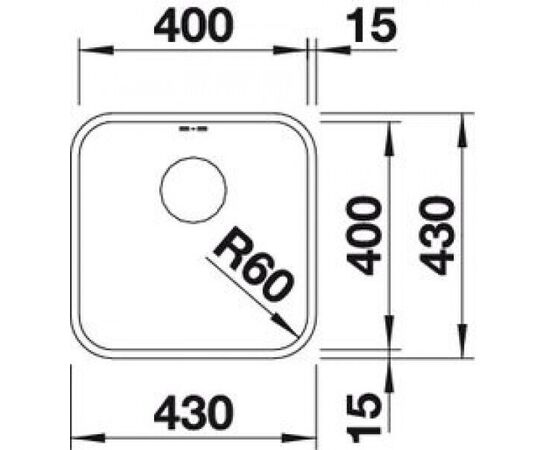 Кухонная мойка Blanco Supra 400-U 518201 нержавеющая сталь_, изображение 5