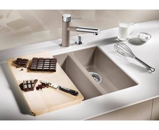 Кухонная мойка Blanco Subline 340/160-U чаша слева серый бежевый 523556_, изображение 3