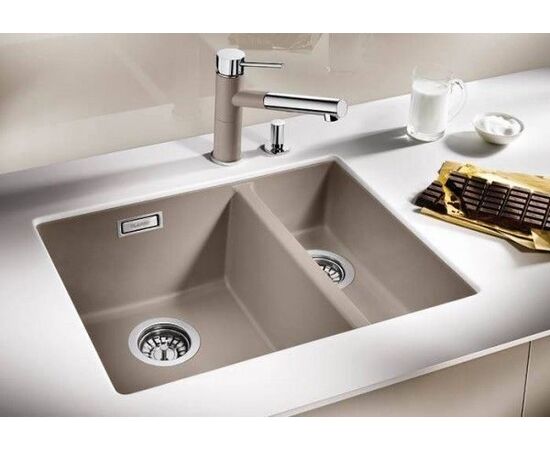 Кухонная мойка Blanco Subline 340/160-U чаша слева серый бежевый 523556_, изображение 4