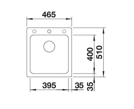 Кухонная мойка Blanco NAYA 45 антрацит 525222_, изображение 3