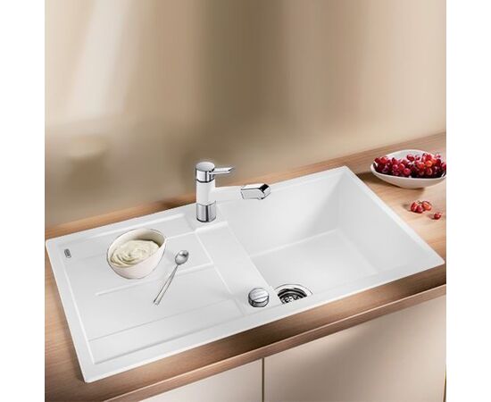 Кухонная мойка Blanco METRA 5 S с клапаном-автоматом белый 513037_, изображение 2