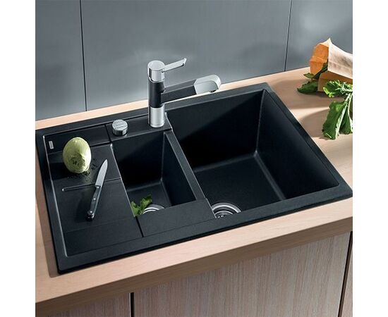 Кухонная мойка Blanco Metra 6S Compact Silgranit PuraDur антрацит 513473_, изображение 2