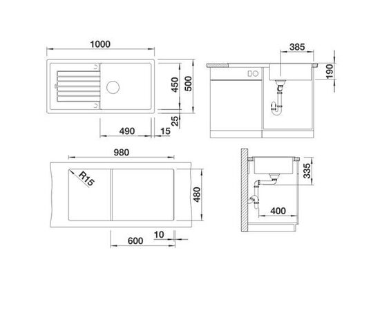 Кухонная мойка Blanco ZIA XL 6 S черный 526024_, изображение 3