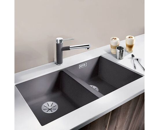 Кухонная мойка Blanco Subline 350/350-U темная скала 523575_, изображение 2