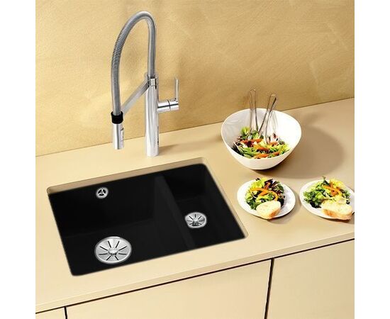 Кухонная мойка Blanco SUBLINE 350/150-U керамика черный_, изображение 2