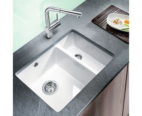 Кухонная мойка Blanco SUBLINE 350/150-U керамика глянцевый белоснежный 514522_, изображение 2