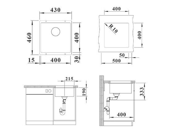 Кухонная мойка Blanco ROTAN 400-U белый 521334_, изображение 5