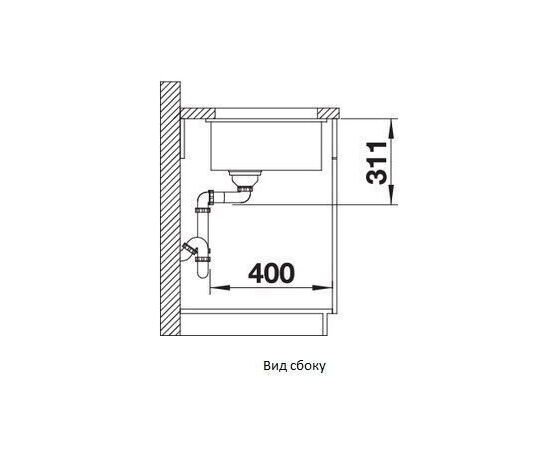 Кухонная мойка Blanco SUBLINE 500-U керамика глянцевый белый 514506_, изображение 5