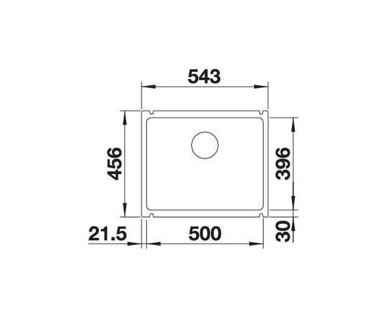 Кухонная мойка Blanco SUBLINE 500-U керамика глянцевый белый 514506_, изображение 4