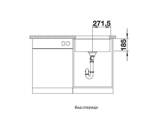 Кухонная мойка Blanco SUBLINE 500-U керамика глянцевый белый 514506_, изображение 6
