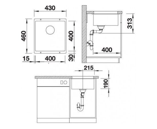 Кухонная мойка Blanco ROTAN 400-U кофе 521337_, изображение 4