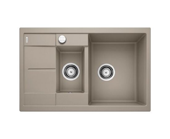 Кухонная мойка METRA 6 S Compact с клапан-автоматом серый беж_