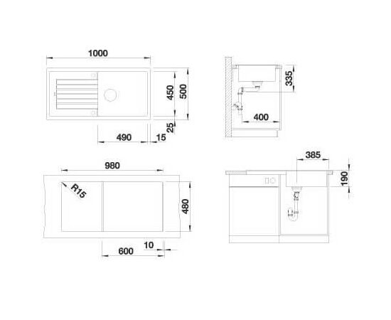 Кухонная мойка Blanco ZIA XL 6 S антрацит 517568_, изображение 3