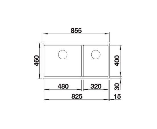 Кухонная мойка Blanco SUBLINE 480/320-U серый беж 523591_, изображение 6