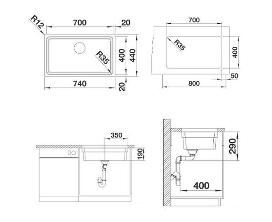 Кухонная мойка Blanco Etagon 700-U 524270_, изображение 6