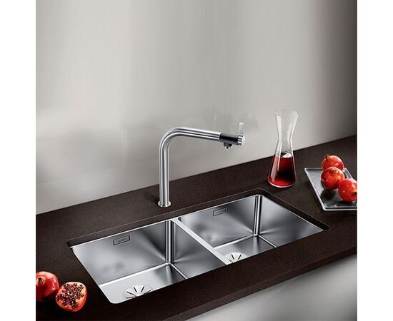 Кухонная мойка Blanco ANDANO 400/400-U нержавеющая сталь 522987_, изображение 2