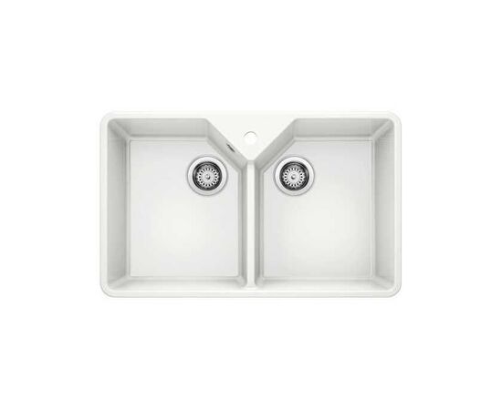Кухонная мойка Blanco VILLAE Double глянцевый белый 525164_