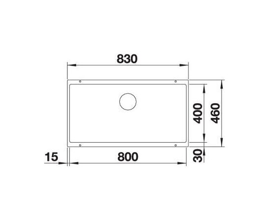 Кухонная мойка Blanco SUBLINE 800-U антрацит 523141 стоп-вентиль_, изображение 2