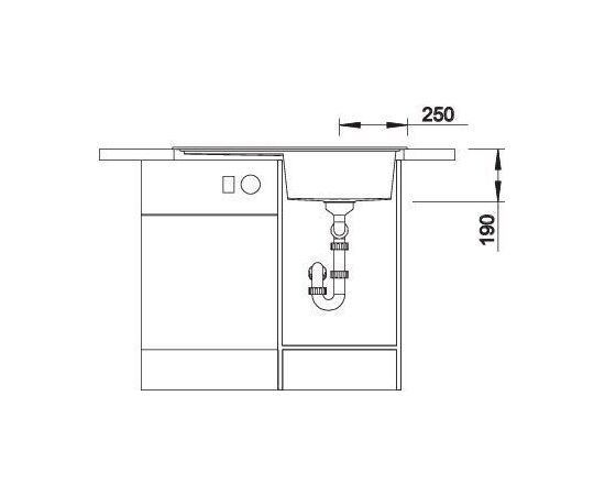 Кухонная мойка Blanco ZENAR 45 S правое крыло 526037 черная_, изображение 2