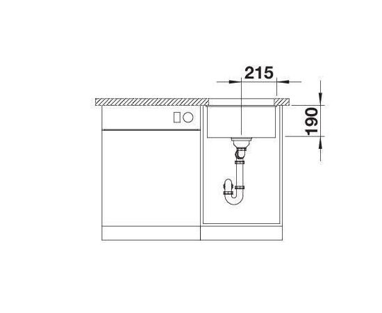 Кухонная мойка Blanco ROTAN 400-U мягкий белый 527145_, изображение 6
