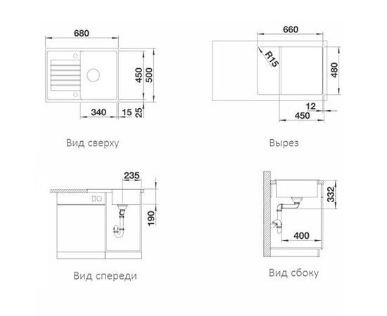 кухонная мойка Blanco ZIA 45 S Compact антрацит 524721_, изображение 2