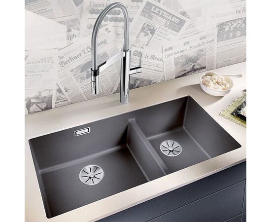 Кухонная мойка Blanco SUBLINE 480/320-U темная скала 523585_, изображение 2