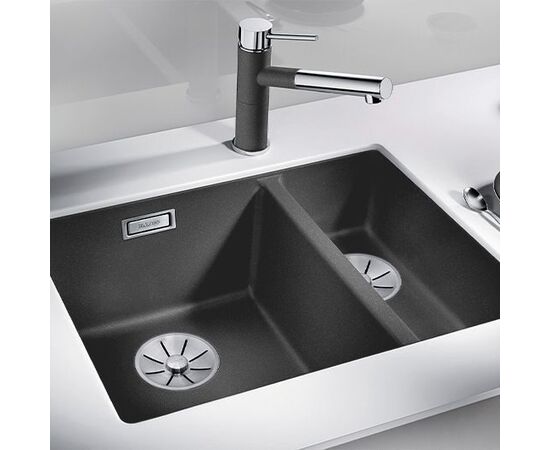 Кухонная мойка Blanco SUBLINE 340/160-U антрацит левая 523548_, изображение 2