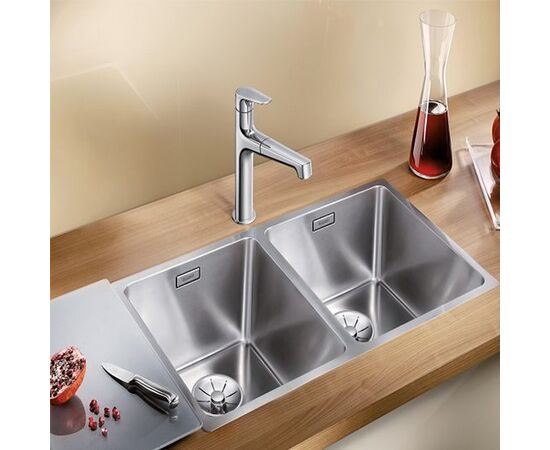 Кухонная мойка Blanco ANDANO 400/400-IF нержавеющая сталь зеркальная полировка 522985_, изображение 4