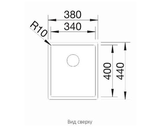 Кухонная мойка Blanco CLARON 340-IF/N нержавеющая сталь зеркальная полировка 521570_, изображение 2