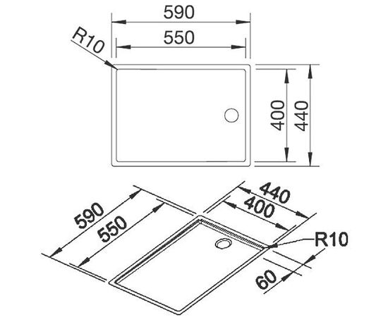 Кухонная мойка Blanco Claron 550-T-IF/N 517277 нержавеющая сталь_, изображение 2