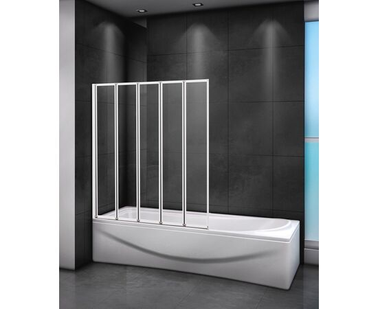 Шторка на ванну CEZARES RELAX-V-5-120/140-C-Bi_