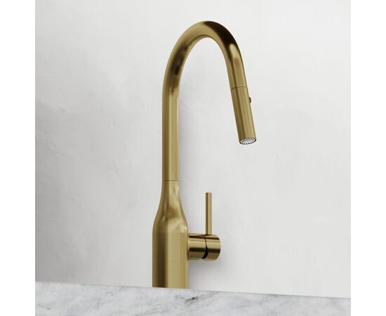 Смеситель для кухни Sancos Grand с вытяжным изливом брашированное золото PVD покрытие SC4002BG_, изображение 22