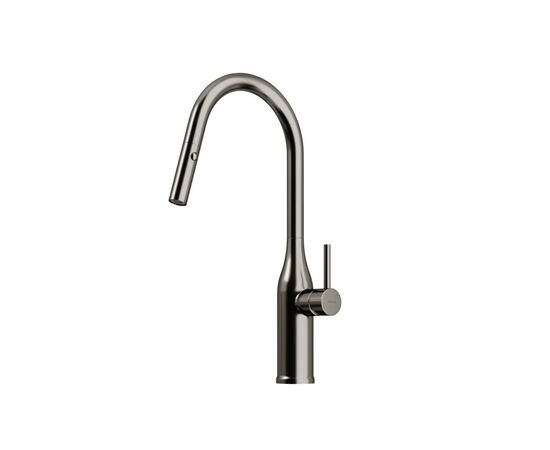 Смеситель для кухни Sancos Grand с вытяжным изливом вороненая сталь SC4002GG_