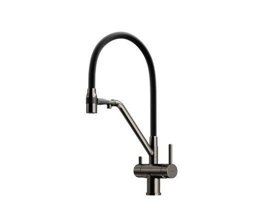 Смеситель для кухни Sancos Dora вороненая сталь SC4003GG_