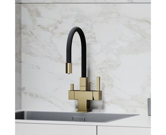 Смеситель для кухни Sancos Arno брашированное золото PVD покрытие SC4005BG_, изображение 10