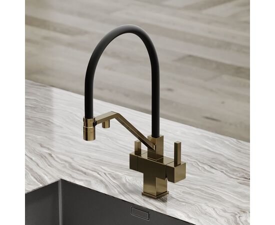 Смеситель для кухни Sancos Loro брашированное золото PVD покрытие SC4007BG_, изображение 18