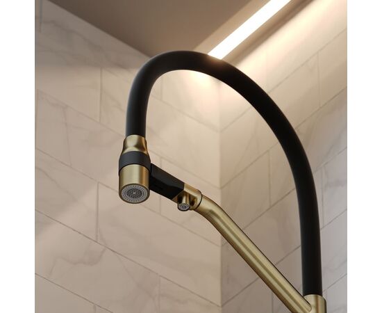 Смеситель для кухни Sancos Orta брашированное золото PVD покрытие SC4008BG_, изображение 22