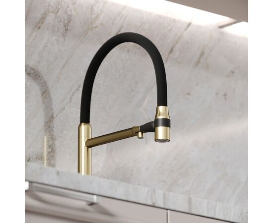 Смеситель для кухни Sancos Garda брашированное золото PVD покрытие SC4009BG_, изображение 6