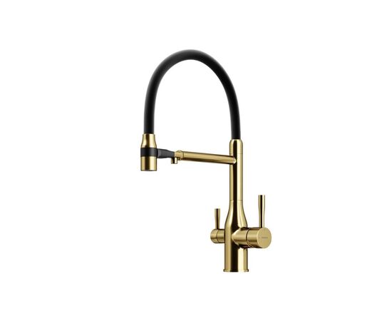 Смеситель для кухни Sancos Garda брашированное золото PVD покрытие SC4009BG_