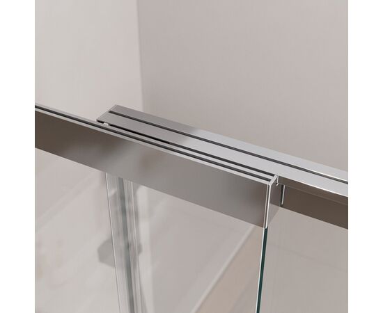 Душевая шторка на ванну с фиксированным креплением одной створки CEZARES SLIDER-FIX-VF-11-90/150-C-Cr, Профиль: Хром_, изображение 7